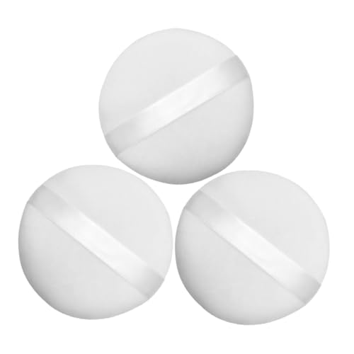 FOMIYES 3 Stück Puff Fluffy Puderquaste Körper Talkumpuderquaste Gesichtspuderquaste Säuglingsmischung Schönheitszotten Körperpuderquaste Pad Kissen Make Up Schwamm Weiß von FOMIYES