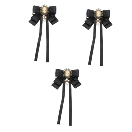 FOMIYES 3 Stück Retro Damen Brosche Schleifenbrosche Modisches Accessoire für Kleidung Shirts Leicht Tragbar für Jede Gelegenheit von FOMIYES