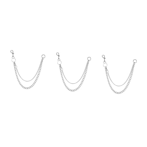 FOMIYES 3 Stück Retro Metal Taillenkette für Damen Herren Hosenkette im Punk Style für Jeans Lässige Outfits Langlebig Stylisch mit Praktischer Aufhängemöglichkeit für Schlüssel von FOMIYES