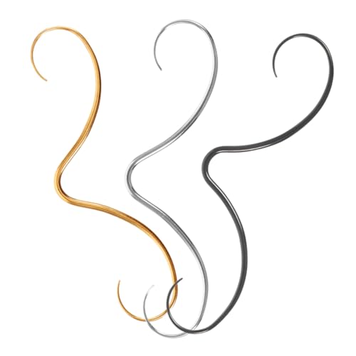 FOMIYES 3 Stück Schnurrbart Septum Ring Nasenringe aus Edelstahl für Damen Herren Kleines Nasenpiercing Schmuckset Silber Schwarz Gold Hautfreundlich und Hautverträglich Vielseitig FOMIYES 3 Stück Schnurrbart Septum Ring Nasenringe aus Edelstahl für Damen Herren Kleines Nasenpiercing Schmuckset Silber Schwarz Gold Hautfreundlich und Hautverträglich Vielseitig von FOMIYES