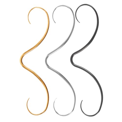 FOMIYES 3 Stück Septum Nasenringe Edelstahl Klein Schnurrbart Design Sicher Angenehm für Damen Herren Vielseitig Farbig DIY Piercing Schmuck FOMIYES 3 Stück Septum Nasenringe Edelstahl Klein Schnurrbart Design Sicher Angenehm für Damen Herren Vielseitig Farbig DIY Piercing Schmuck von FOMIYES