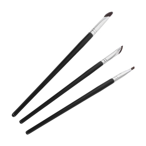 FOMIYES 3stücke Lidschatten-verblendpinsel Kleiner Eyeliner-pinsel Detail-make-up-pinsel Mit Augen-make-up-pinseln Weiche Borsten Langer Griff Tragbar Für Damen von FOMIYES