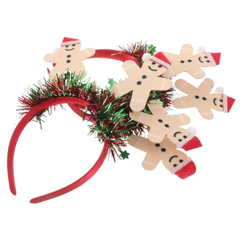 FOMIYES 3 Stück Teiliges Gingerbread Haarbänder Weihnachtskopfband Festlich Angenehm für Damen Party Foto Weihnachten Feier Zubehör von FOMIYES