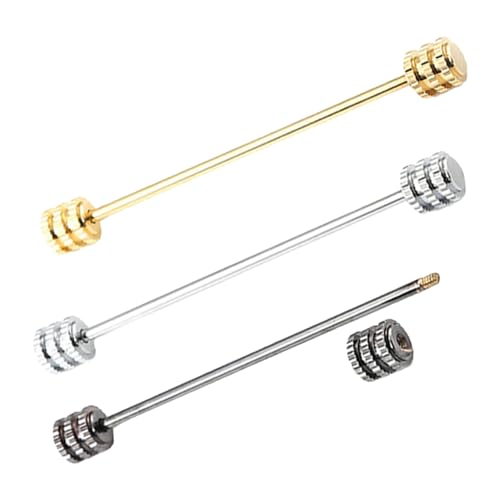 FOMIYES 3 Stück Teiliges Herren Hemdkragen Anstecknadeln aus Kupfer Vintage Reversbrosche Leichte und Sichere Manschettenbroschen für Anzug und Smoking Dekorative Schmuckaccessoires von FOMIYES