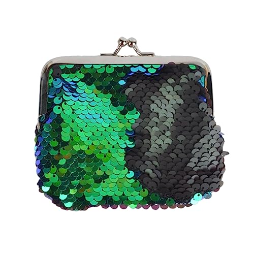 FOMIYES 3 Stück Teiliges Mini Pailletten Geldbörse für Stilvolle Meerjungfrau Sequins Clutch für Karten Münzen Kleine Persönliche Gegenstände von FOMIYES