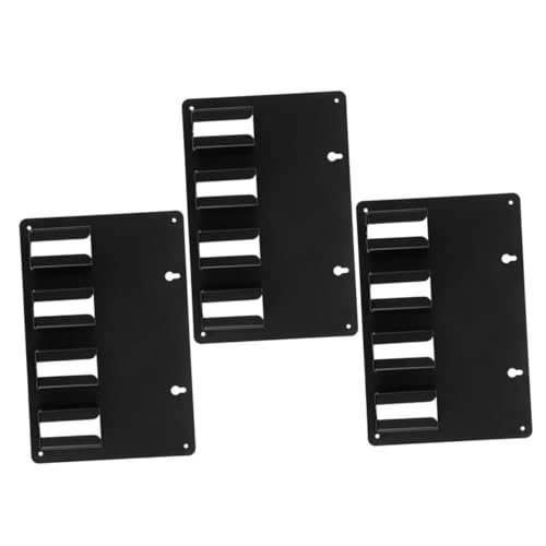 FOMIYES 3 Stück Teiliges Schwarzes Haarschneidemaschinenhalter Wandmontage Stabiler Elektrischer Haarschneider Organizer Vielseitig Kompatibel für Friseure Modernes Design für von FOMIYES