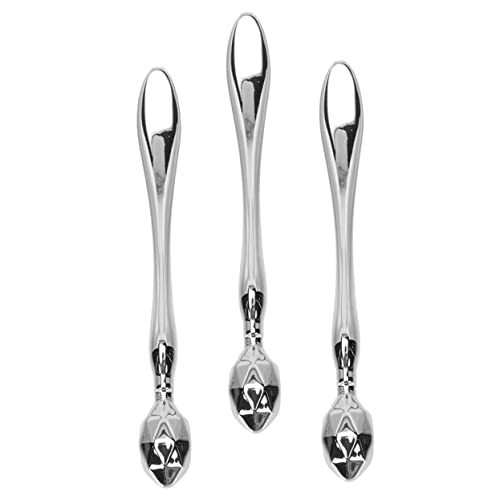 FOMIYES 3 Stück Teiliges Silbernes Metall Augencreme Tool mit Löffel und Massageende Kompakter Augencrememassage Cremeaufnahme und Reduzierung von Schwellungen Augenringen und Falten von FOMIYES