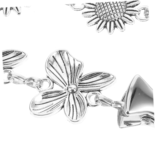 FOMIYES 3 Stück Teiliges Sweater Clips für Damen Vintage Broschen für Pullover Cardigan Kragen Clips Blumen Design Sicherer Halt und Vielseitig Einsetzbar für Schals und Kleidung von FOMIYES