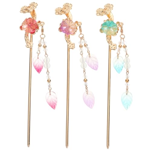 FOMIYES 3 Stück Teiliges Vintage Haarschmuck Chinesische Haarnadeln mit Quaste Lange Haarnadeln für Damen Eleganter Haarschmuck Leicht und Langlebig für Verschiedene Frisuren und von FOMIYES