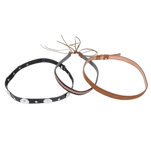 FOMIYES 3 Stück Teiliges Vintage Hutband für Damen Dekorative Gürtel für Strandhüte Cowboyhüte Fedora Robuste Kunstvolle Hutbänder Kunstleder für Vielseitige Styles und Anlässe FOMIYES 3 Stück Teiliges Vintage Hutband für Damen Dekorative Gürtel für Strandhüte Cowboyhüte Fedora Robuste Kunstvolle Hutbänder Kunstleder für Vielseitige Styles und Anlässe von FOMIYES