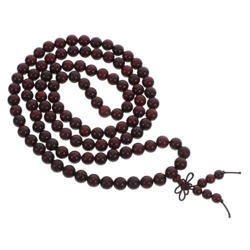 FOMIYES 3 Stück Tibetische Gebetsperlen Armband Blutrotes Sandelholz Perlen Stretcharmband Buddhistische Meditation Schmuck für Damen und Herren von FOMIYES