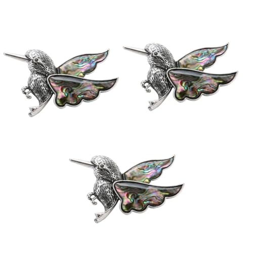 FOMIYES 3 Stück Vintage Holzspecht Brosche für Frauen Kreatives Diy Vielseitig Anstecknadel oder Halskette Langlebigem Legierungsmaterial für Modebewusste Damen von FOMIYES