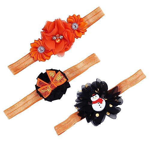 FOMIYES 3st Weihnachtsstirnband Für Kinder Babyschleife Weihnachts-haarschmuck Baby-stirnbänder Für Mädchen Baby-stirnband Baby-turban Haargummis Kleinkind Stoff Geweih Dreiteiliger Anzug von FOMIYES