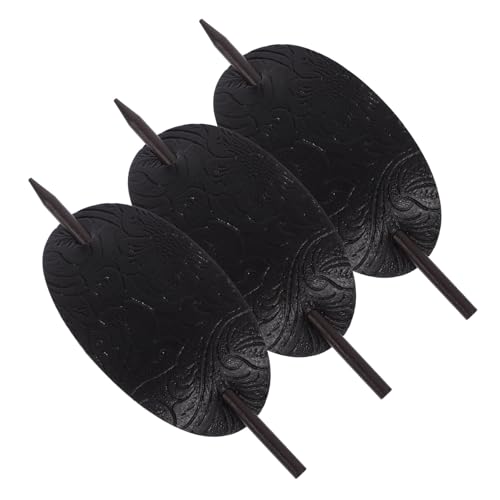FOMIYES 3stücke Lederhaarspange Mit Stab Haarknotenhalter Für Damen Haarnadel Für Lange Haare Kopfschmuck Für Frauen von FOMIYES