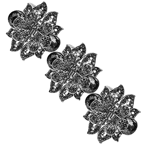 FOMIYES 3stücke Zinklegierung Haar Klaue Clip Dekorative Haar Klaue Klemme Hohl Clip Für Frauen Kopfschmuck Hairclip von FOMIYES