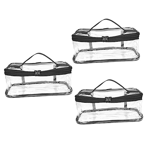 FOMIYES 3-Teilige Lunchboxen Kulturbeutel Transparent Lila Transparenter Rucksack Reisetaschen-Set Reise-Kulturbeutel Für Herren Transparente Kosmetiktasche Wiederverwendbare von FOMIYES