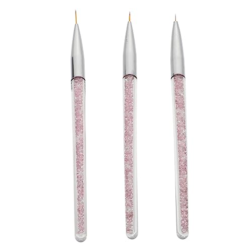 FOMIYES 3st Eyeliner-nagelpinsel Stift Zum Punktieren Von Nägeln Nagelkunststifte Nailart-design-tools Nailart-liner-pinsel Nail-pen-designer Acryl Maniküre Nylonwolle Gemalt Violett Suite von FOMIYES