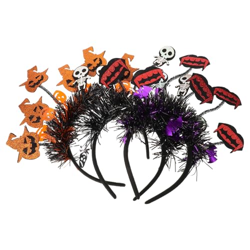 FOMIYES 3 Teiliges Halloween Stirnband Gruseliger Kürbis Vampir Haarreif Kopfbedeckung Gruseliges Haar Accessoire Lustiges Party Kostüm Kopfbedeckung Für Und Erwachsene von FOMIYES