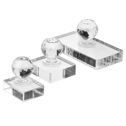 FOMIYES Make-up-presswerkzeug Für Lidschatten-augenbrauenpalette 3-teiliges Set Glattes Gleichmäßiges Auftragen Tragbares Kompaktes Design von FOMIYES