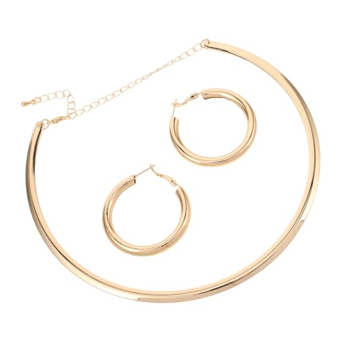 FOMIYES 3-teiliges minimalistisches Schmuckset – Bohemian Circle Creolen und Choker-Halskette für Damen, Partys, Geburtstage und den Alltag FOMIYES 3-teiliges minimalistisches Schmuckset – Bohemian Circle Creolen und Choker-Halskette für Damen, Partys, Geburtstage und den Alltag von FOMIYES
