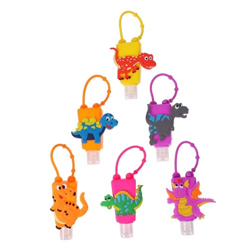 FOMIYES 30 Ml Silikonhülle Für Handlotion – 6er-pack Reise-hängeflaschen in Cartoon-form Auslaufsicherer Kunststoffbehälter Für Kinder Rucksack-zubehör von FOMIYES