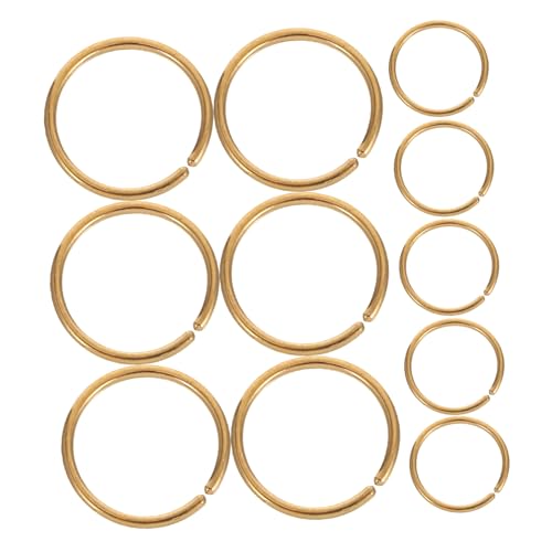FOMIYES 30 Stück Edelstahl Nasenpiercing Ringe Nahtlos Hautfreundlich Leicht Sicher für Damen und Herren Vielseitig Tragbar für Nasen Lippenpiercings Modisches Minimalistisches Schmuckset von FOMIYES