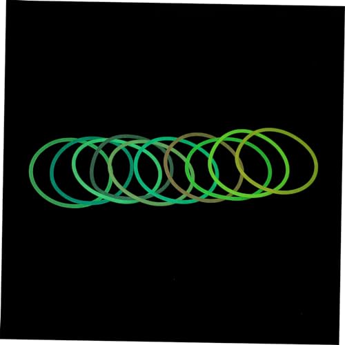 FOMIYES 30 Stück Leuchtendes Silikonarmband für Neon Mädchen Armbänder Party glühen feine Silikonbänder nachtleuchtende Gummibänder feines Gummiband Mehrzweck-Silikonarmband Kieselgel von FOMIYES
