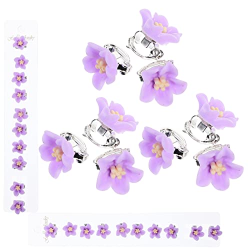 FOMIYES 30st Kleine Blumenhaarnadel Mini-blumenclip Farbe Gänseblümchen Kieferclip Haarklammern Für Mädchen Klauenclips Für Dickes Haar Haarspangen Niedlich Violett Metall Haarkralle Kind von FOMIYES