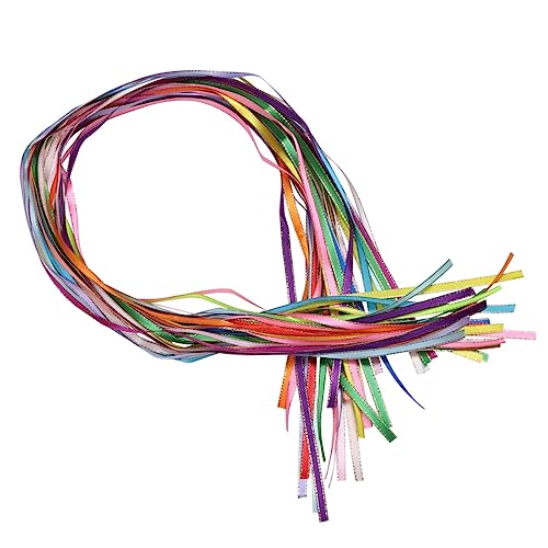 FOMIYES 30 Stück Teiliges Buntes Satinband zum Flechten Vielseitige Haarschmuck Schnur für Dreadlocks Haarbänder und DIY Bastelarbeiten Farbenfrohes Geschenkband für Party und Festdeko von FOMIYES