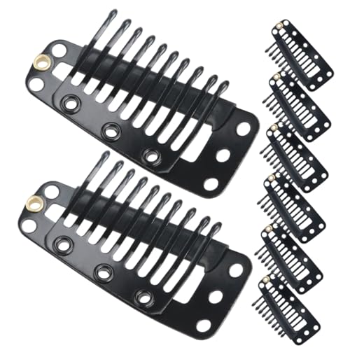 FOMIYES 30 Stück Teiliges Metall Haarclip mit Zähnen Langlebige Snap Clips für Perücken Haarverlängerungen Beret Fixierung Haarschmuck für Frauen Sicherer Haarbruch von FOMIYES