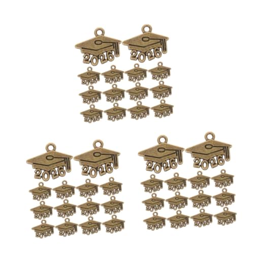 FOMIYES 300 Stck. Graduation Cap Charms Mini Anhänger aus Zinklegierung Haltbare Schmuckanhänger für Armband Halskette Schlüsselanhänger DIY Schmuckherstellung und Bastelbedarf von FOMIYES