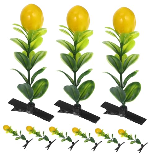 FOMIYES Haarspangen mit Zitronenbaum- für Mädchen Mini-haar-accessoires Süße Haarspange für Frauen Jungen und Mädchen Schule Festival Party 30 Stück von FOMIYES