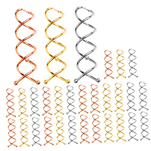 FOMIYES Bunte Clips 30st Spiralförmige Haarknotennadel Korkenzieher-haarnadel Flechten Knopf Haar Strass Klammer Haarschmuck Werkzeug Spiralbrötchenclip Spiralförmiger Haarknoten-clip Metall FOMIYES Bunte Clips 30st Spiralförmige Haarknotennadel Korkenzieher-haarnadel Flechten Knopf Haar Strass Klammer Haarschmuck Werkzeug Spiralbrötchenclip Spiralförmiger Haarknoten-clip Metall von FOMIYES