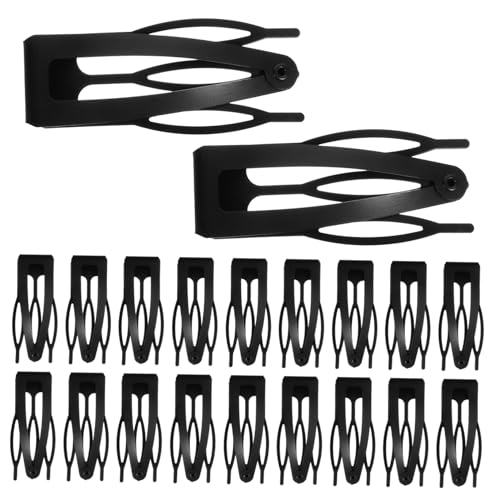 FOMIYES 30st Metall Snap Haarnadel Bb Clip Haarschmuck Kopfschmuck Haarwerkzeuge Gebrochenes Haar Seitenclip (schwarz) *30 Stück Kawaii Haarspangen Kleines Mädchen Schnappschuss Damen von FOMIYES