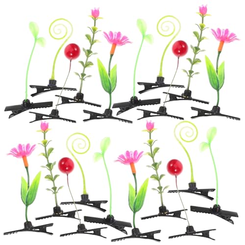 FOMIYES 30stücke Pflanzen-haarklammern Für Mädchen Lustige Haarspangen Mit Blüten-designs Für Feste Schulveranstaltungen Und Alltagslooks Als Zu Weihnachten Abschlussfeiern Und Mehr von FOMIYES
