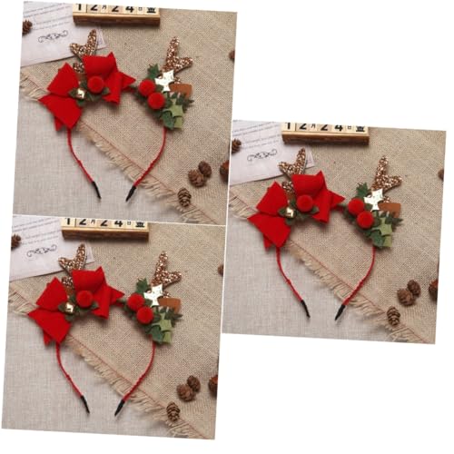 FOMIYES 3 Stücke Weihnachten Haarband Kopfbedeckungen Jungen Und Mädchen Party Stirnband Schleife Geweih Haar H Hoop Für Kinder Karneval Dekorationen FOMIYES 3 Stücke Weihnachten Haarband Kopfbedeckungen Jungen Und Mädchen Party Stirnband Schleife Geweih Haar H Hoop Für Kinder Karneval Dekorationen von FOMIYES