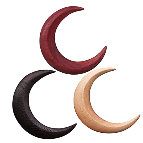 FOMIYES 3stücke Mond-haarstab Aus Holz Mond-haargabel Aus Holz Für Frauen Haarschmuck Mond-form Haarstyling-tool Für Langes Haar Kopfschmuck Für Hochsteckfrisuren von FOMIYES