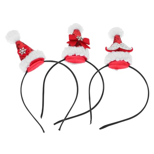 FOMIYES Weihnachts-stirnband-set Weihnachts-haarschmuck Weihnachts-kopfschmuck Haar-accessoires Weihnachts-haarreifen 3-teilig Kreatives Thema Für Partygeschenke Für Jungen Und Mädchen von FOMIYES