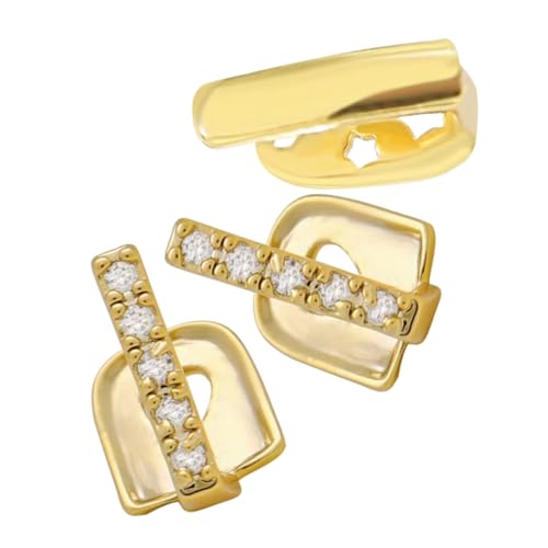 FOMIYES 3stücke Mundzahngrill-set Für Rapper Grill Für Zähne Und Einzelne Zahnkappen Hip-hop-mundgrills Für Cosplay Und Partys Zahnschmuck Aus Langlebigen Materialien von FOMIYES