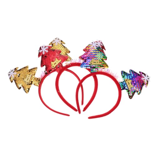 FOMIYES Elegantes Weihnachts-kopfstück für Frauen Glitzerndes Haarband Lustige Creolen Als Festival- von FOMIYES