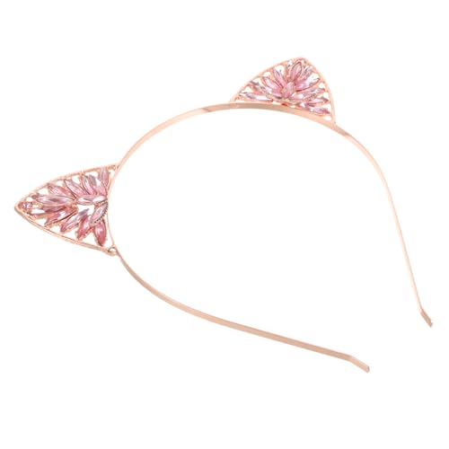 FOMIYES 3st Haarreifen Stirnbänder Für Frauen Plüsch-kopfbedeckung Weihnachtskopfschmuck Ohr Stirnbänder Stirnband Mit Paillettenohren Stirnband Mit Ohren Katze Perlenstirnband Rose Gold von FOMIYES