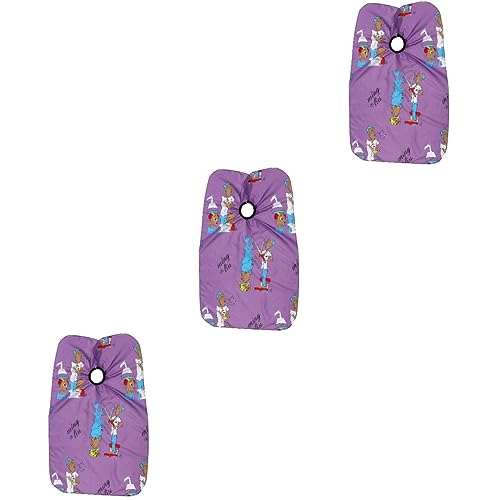 FOMIYES 3st Kinderfriseurtuch Kinderschürze Umhang Zum Schneiden Von Friseursalons Friseurschürze Salonschal Für Kinder Haarschneidetuch Friseurumhang Für Kinder Kleid Karikatur Polyester von FOMIYES