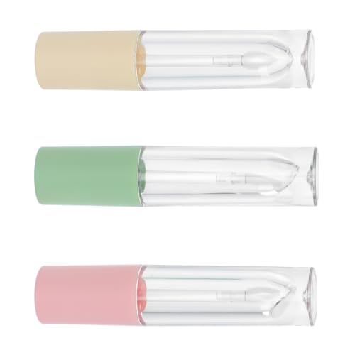 FOMIYES 3stücke Leere Lippenpflege Fläschchen Transparent Lip Gloss Tube Container Für Diy Lippenöl Und Lippenbalsam Deckel Für Reisen Und Persönliche Nutzung von FOMIYES