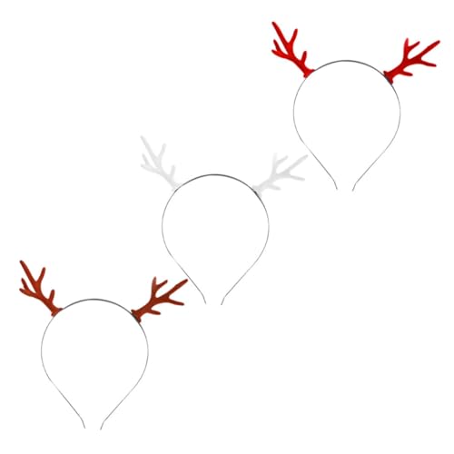 FOMIYES 3stücke Leuchtendes Geweih-stirnband Dekorative Junge Mädchen-haarreifen Blinkende Weihnachts-haaraccessoires Einfach Zu Tragen Und Sicher von FOMIYES