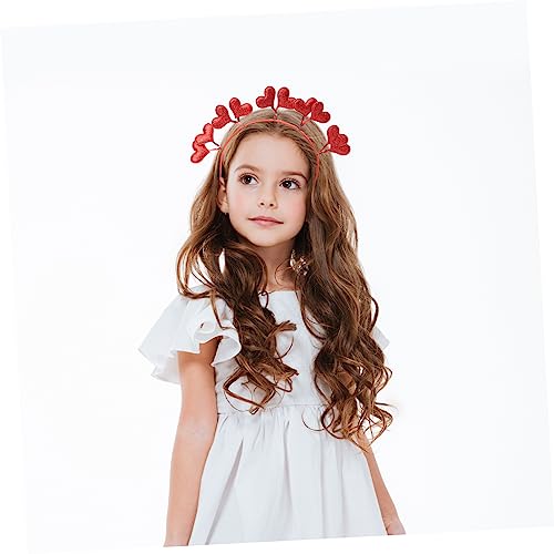 FOMIYES 4 Glitzernde Herz Stirnbänder Valentinstag Haaraccessoires Leichtes Modisches Party und Hochzeitszubehör für Frauen und Mädchen Auffällige Komfortable Kopfbedeckung von FOMIYES