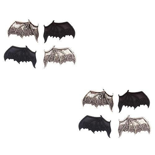 FOMIYES 4 Paare Fledermaus Haarnadel Fledermausflügel Haarnadel Gotische Haarnadel Haarknotenklammern Gothic Haarnadel Haarschmuck Mädchen Kopfschmuck Halloween Zinklegierung Vampir Kind von FOMIYES