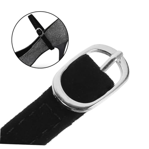 FOMIYES 4 Paare Abnehmbare Schwarze High Heels Schuhriemen Verstellbare Elastische Bundriemen Installation Einfache Fixierung Schuhe Bequeme Schnürsenkel für Damen von FOMIYES