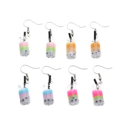 FOMIYES Ohrringe in Trinkbecherform Handgefertigte Ohrringe Aus Harz Entzückende Ohrhänger Für Frauen Kreative Ohrschmuck Für Partys Modische Ohrtropfen von FOMIYES