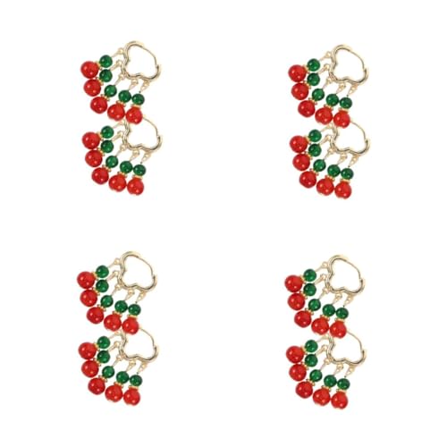 FOMIYES 4 Paare Palaststil Perlenohrringe Damen Vintage Hängend Leicht Sommer Schmuck Handgefertigte Perlenohrringe Für Traditionelle Und Moderne Outfits von FOMIYES