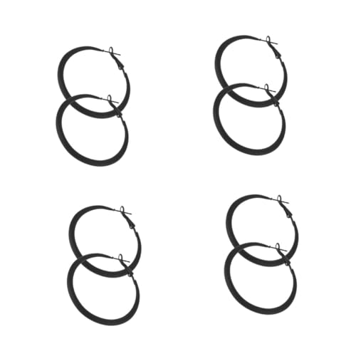FOMIYES 4 Paare Schlichte Kleine Schwarze Creolen Ohrringe Leicht Modisch Koreanisch Inspiriert Runde Ohrhänger für Mädchen Vintage Stil Statement Schmuck für Alltag Party und Besondere FOMIYES 4 Paare Schlichte Kleine Schwarze Creolen Ohrringe Leicht Modisch Koreanisch Inspiriert Runde Ohrhänger für Mädchen Vintage Stil Statement Schmuck für Alltag Party und Besondere von FOMIYES